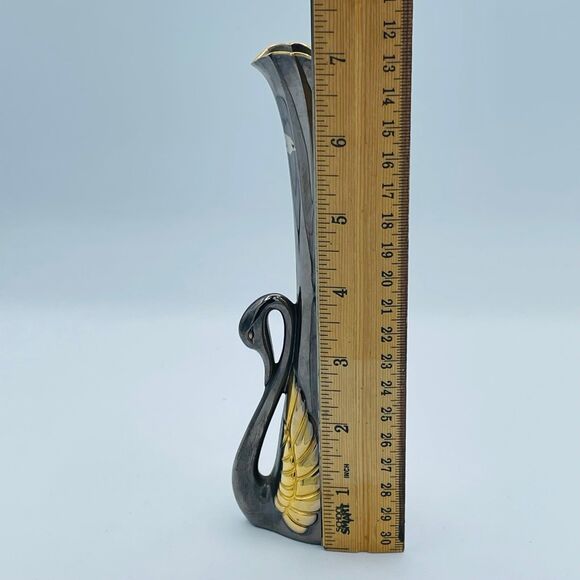 Vintage Tall Silver Plated Swan Bud Vase - Picture 7 of 8